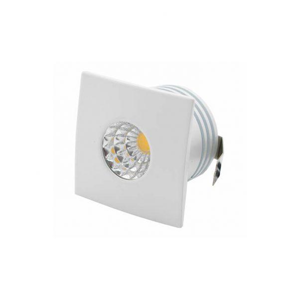 Spot LED Fixo Quadrado 3W 6500K