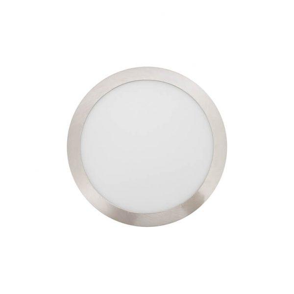 Painel LED Redondo Saliente 18W 6500K Níquel