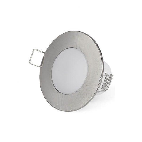 Downlight LED 5W Fixo Redondo Níquel 4000K