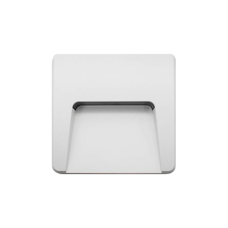 Aplique LED Muro Saliente Quadrado 3W 3000K 1 Aplique LED Muro Saliente Quadrado 3W
