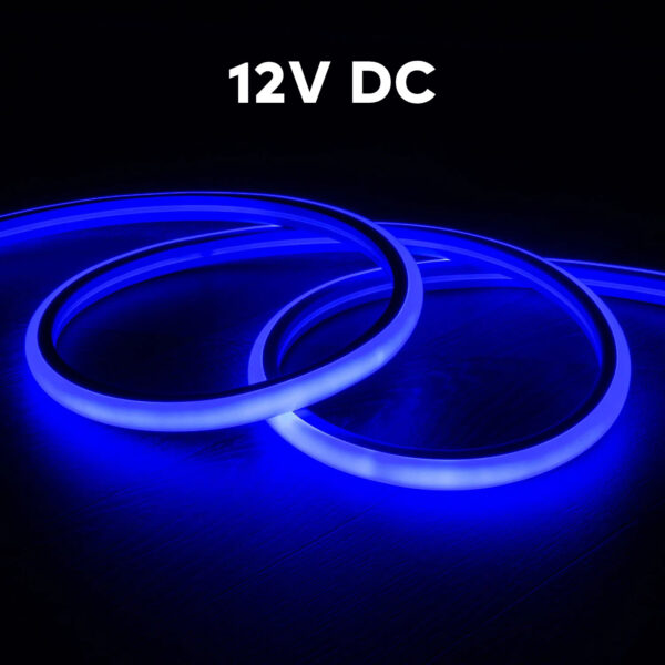 LED Neon Flex 12V Azul 9.6Wm IP65 eficilux