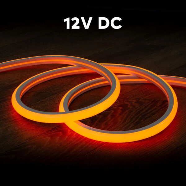 LED Neon Flex 12V Laranja 9.6Wm IP65 eficilux