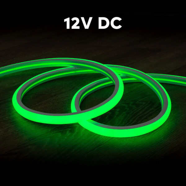 LED Neon Flex 12V Verde 9.6Wm IP65 eficilux