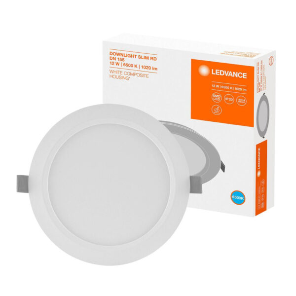 Painel LED Ledvance 12W Slim RD DN 155 6500K