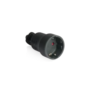 Ficha Fêmea Schuko Borracha 16A 2P+T 250V IP20