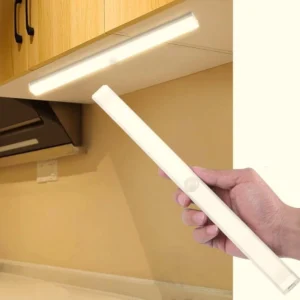 Lâmpada LED 4W Magnética com Sensor de Movimento e Bateria Recarregável por USB