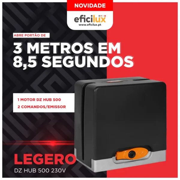 Motor para portão de Correr DZ Hub 500 Legero