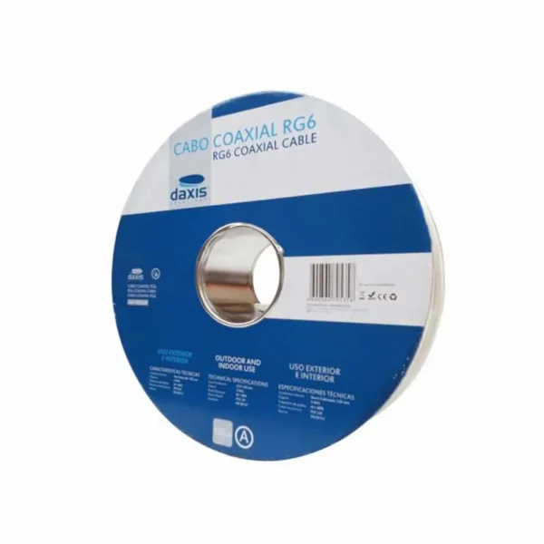 Cabo Coaxial Daxis RG6 Branco ED0320