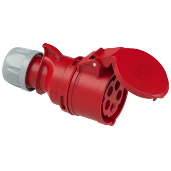 Ficha fêmea CEE 3P+N+T 16A-400V-50/60Hz-6h-IP44 (lig.⮿)