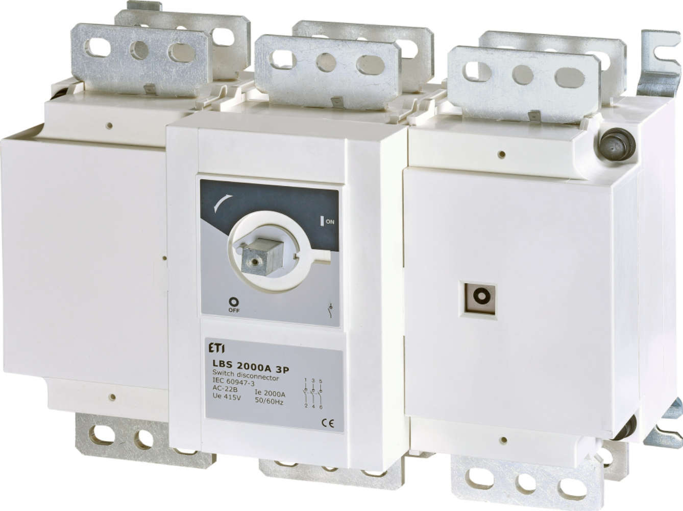 Interr ETISWITCH LBS 3p 2000A, Ui 1000V, Icw 50kA.1s, s/manípulo Interr ETISWITCH LBS 3p 2000A, Ui 1000V, Icw 50kA.1s, s/manípulo