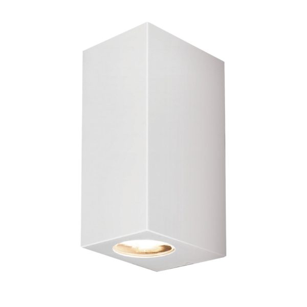 Aplique De Parede Abs+Pc 2*GU10 IP65 Branco