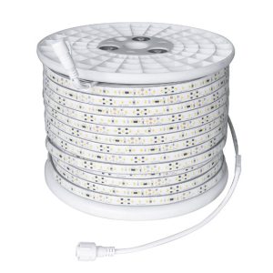 Metro Tira LED Ac 230V Directo 120LED/M 17W/M 100Lm/W Reg.Triac 12X4Mm Ip65 3 Anos Gar 2700K F2858