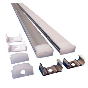 Perfil Aluminio Superficie Opaco 2M F2816