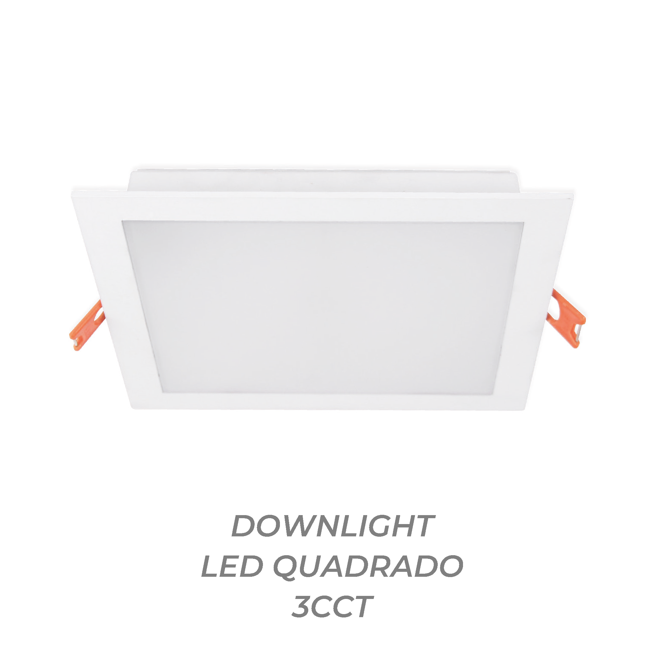 Downlight LED Quadrado 24W 3CCT Branco ESL7322CCT 2 Downlight LED Quadrado 24W 3CCT Branco ESL7322CCT - Image 2