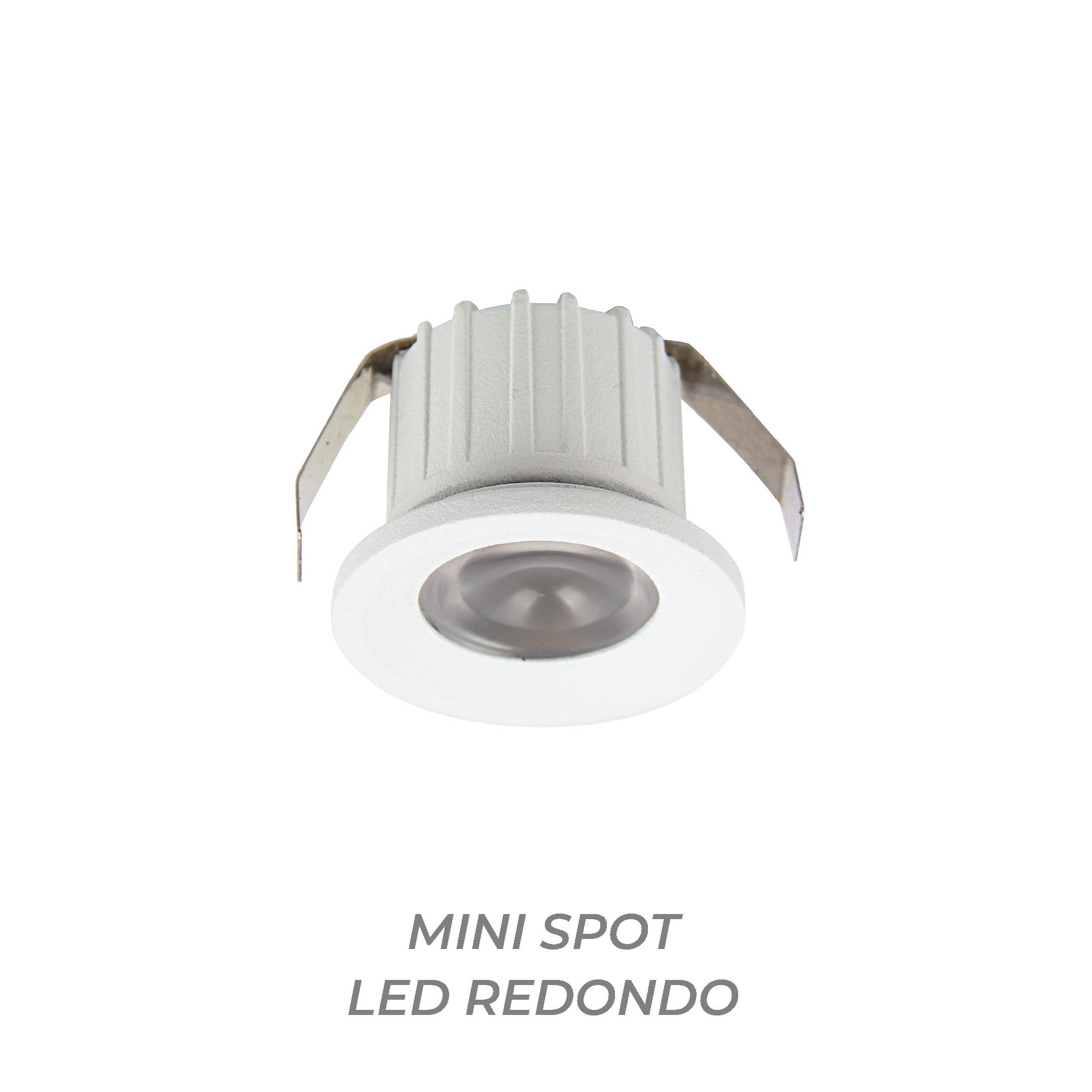 Mini Spot LED Redondo 3W 3000K IP44 Cinza 2 Mini Spot LED Redondo 3W 3000K IP44 Cinza - Image 2