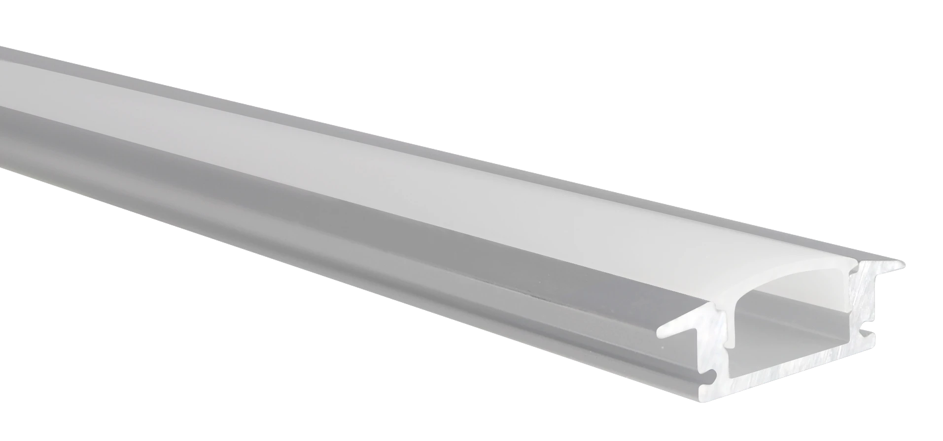 Perfil ENCASTRAR 22X6MM C/ Difusor Fosco Branco 2 ESL9002