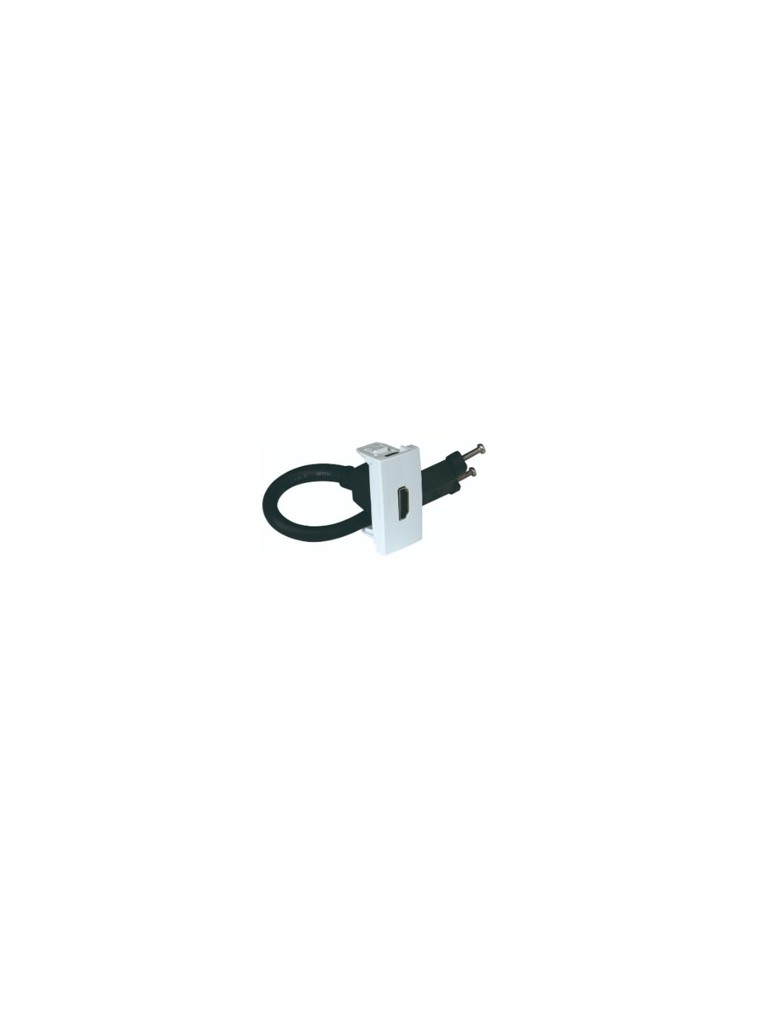 Tomada Hdmi C/ Conetor - 1 Mód Preto Mate 45435SPM 1 45435SAL