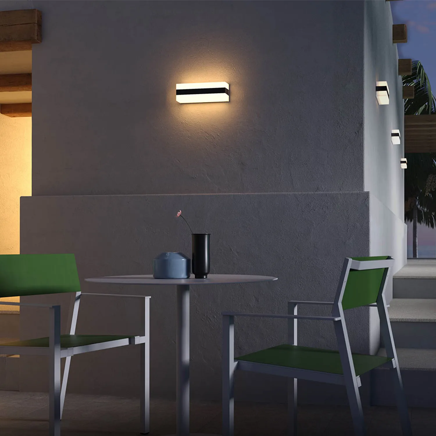 Aplique LED Parede Preto Retangular 8W 3000K 2 36525 last 1.webp