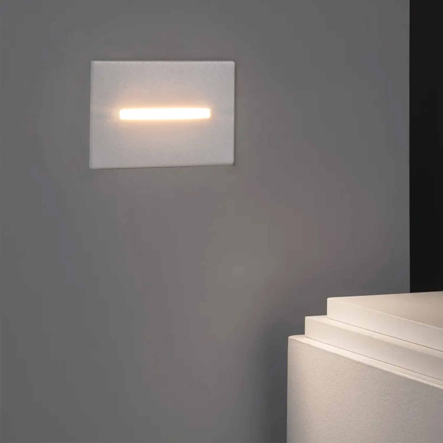 Aplique Parede De Embutir Retangular Branco 3W 3CCT 2 36655 1 1.webp