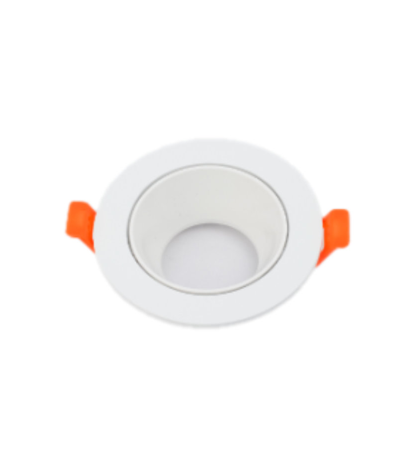 Aro Downlight Circular 75Ø para GU10 Branco/Branco F1563 1 aro downlight circular 75o para gu10 blanco blanco 1.jpg